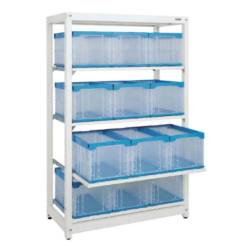 追加/増設用 サカエ マルチプルラック コンテナ収納タイプ(増設) 5段中コンテナ(40BTM) 1...