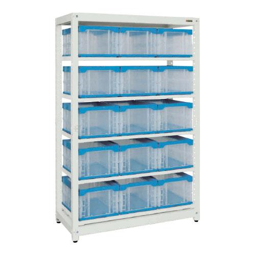 追加/増設用 サカエ マルチプルラック コンテナ収納タイプ(増設) 4段大コンテナ(50BTM) 1...