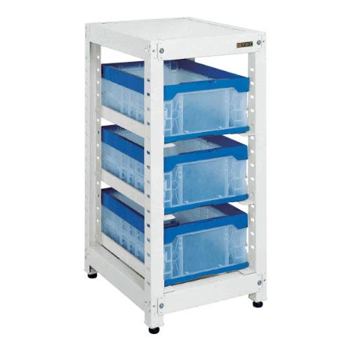 追加/増設用 サカエ マルチプルラック コンテナ収納タイプ(増設) 3段小コンテナ(30BTM) 3...