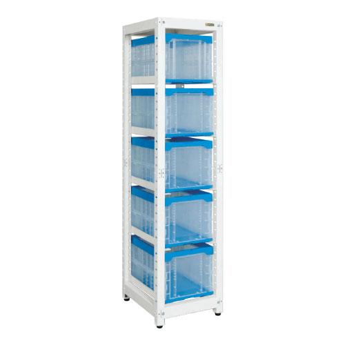 追加/増設用 サカエ マルチプルラック コンテナ収納タイプ(増設) 5段大コンテナ(50BTM) 5...