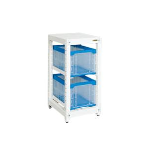 本体 サカエ マルチプルラック コンテナ収納タイプ(単体) 2段大コンテナ(50BTM) 2個セット...