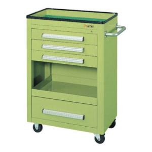 サカエ ニューパネルワゴン(直径75mmゴム車) 皿型天板 NPM-9C 幅600×奥行400×高さ...