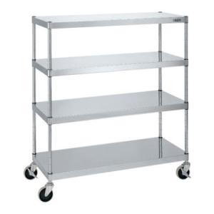 サカエ ステンレスニューパールラックワゴン移動式 SUS304 幅1200×奥行450×高さ1314...