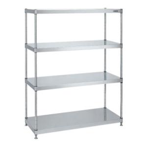 サカエ ステンレスニューパールラック 固定式 SUS304 幅1200×奥行450×高さ1500mm...