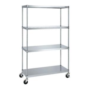 サカエ ステンレスニューパールラックワゴン移動式 SUS304 幅1200×奥行450×高さ1914...