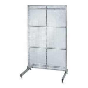 サカエ ステンレスラックシステム パンチングパネルタイプ パネル3枚 幅892×奥行550×高さ15...