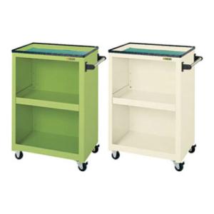 サカエ パネルワゴン(ゴム車) PMW-3C 幅605×奥行405×高さ880mm 均等耐荷重150...