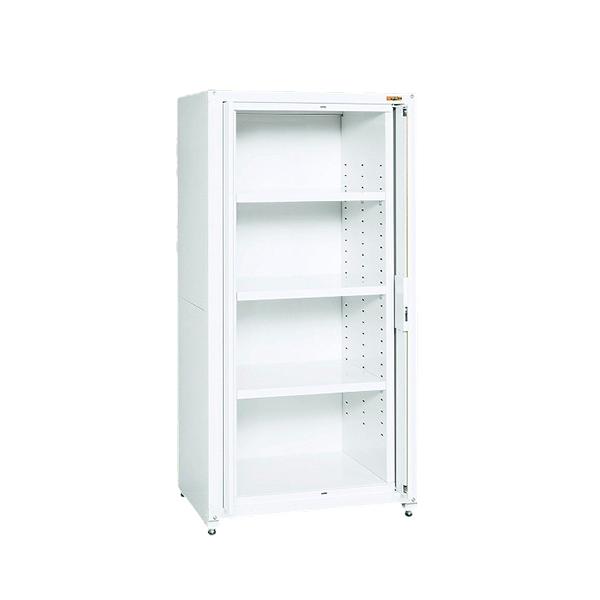 サカエ PNHM90W 保管システム収納庫 鍵付き 前扉横収納タイプ 4段 保管庫 均等耐荷重100...