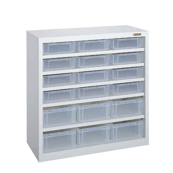 コンテナラック・透明コンテナ付き SCR-09B 幅900×奥行380×高さ900mm コンテナ収納...