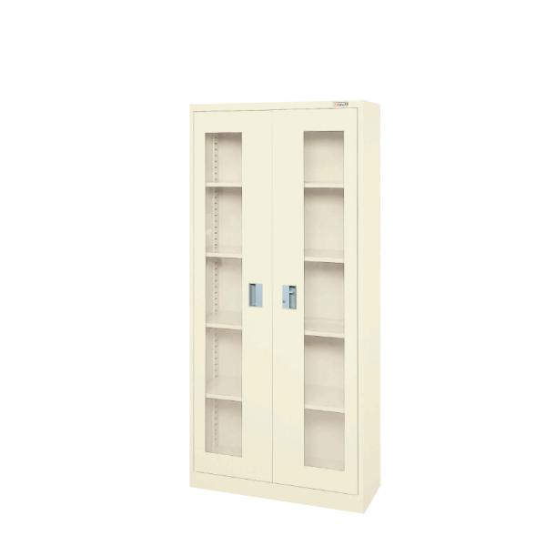 コンテナラックケース・扉付き SCR-18DHI 幅852×奥行320×高さ1800mm 工場内の部...