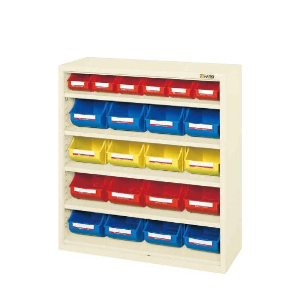 コンテナラックケース SCR-9AI 幅852×奥行320×高さ900mm 工場内の部品・小物整理 ...