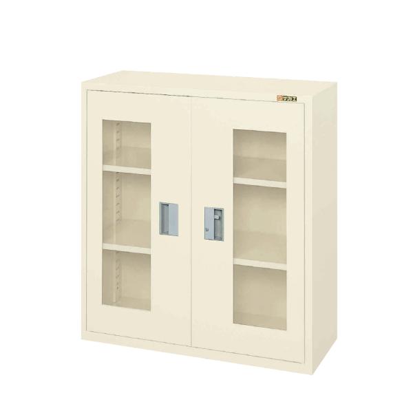 コンテナラックケース・扉付き SCR-9DHI 幅852×奥行320×高さ900mm 工場内の部品・...