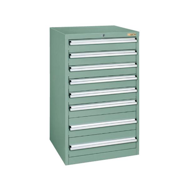 サカエ 重量キャビネット 工具収納 SKVタイプ 引出し8段 鍵付き オールロック 均等耐荷重100...