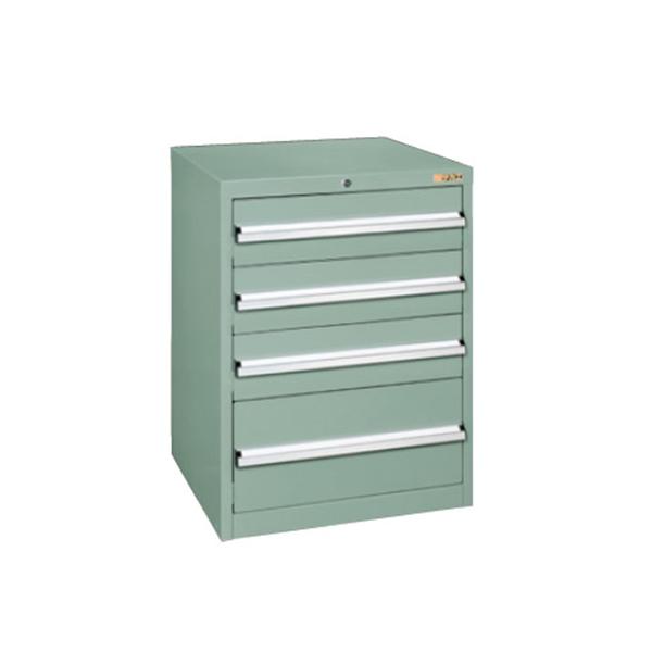 サカエ 重量キャビネット 工具収納 SKVタイプ 引出し4段 鍵付き オールロック 均等耐荷重100...