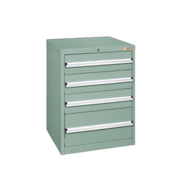 サカエ 重量キャビネット 工具収納 SKVタイプ 引出し4段 鍵付き オールロック 均等耐荷重100...