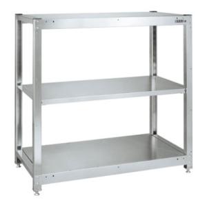 サカエ ステンレスラック 固定式 3段 耐荷重250kg/段 SUS430 幅1200×奥行615×...