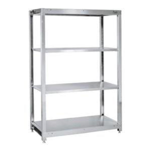 サカエ ステンレスラック 固定式 4段 耐荷重250kg/段 SUS304 幅1200×奥行615×...