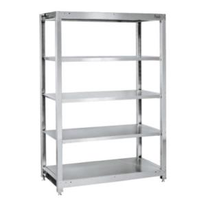 サカエ ステンレスラック 固定式 5段 耐荷重250kg/段 SUS430 幅1200×奥行615×...