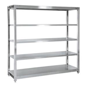 サカエ ステンレスラック 固定式 5段 耐荷重250kg/段 SUS430 幅1800×奥行615×...