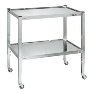 サカエ ステンレスフリーワゴン 高さ調整タイプ SUS430 耐荷重75kg 棚板浅型 幅750×奥...