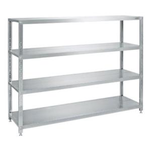 サカエ ステンレスサカエラック SUS430 4段タイプ 耐荷重50kg/段 幅1000×奥行350...