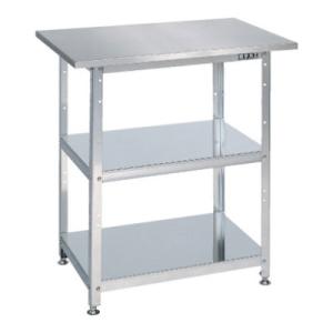 サカエ ステンレス一人用作業台 固定式 SUS304 幅750×奥行500×高さ790mm SU-0...