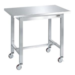 サカエ ステンレス作業台 移動式 SUS430 耐荷重150kg 幅900×奥行600×高さ802m...