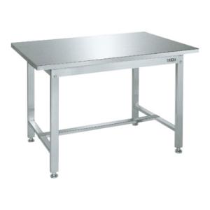 サカエ ステンレス作業台 SUS430 角パイプ脚 耐荷重300kg 幅1500×奥行750×高さ7...