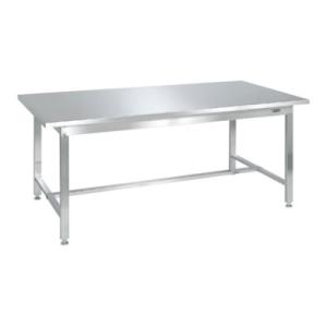サカエ ステンレス作業台 ステンレスカブセ天板 耐荷重350kg パーチクルタイプ 幅1800×奥行...