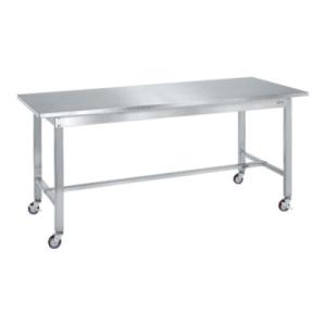 サカエ ステンレス作業台 移動式 SUS430 耐荷重150kg 幅1800×奥行900×高さ802...