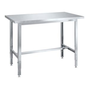 サカエ ステンレス高さ調整作業台 ステンレスカブセ天板 耐荷重150kg ハニカムタイプ 幅1200...