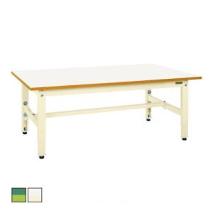 サカエ 低床用軽量高さ調整作業台TKK4タイプ TKK4-156 サカエリューム天板 幅1500×奥...