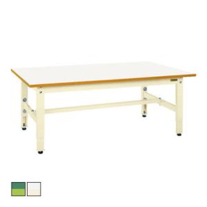 サカエ 低床用軽量高さ調整作業台TKK4タイプ TKK4-157 サカエリューム天板 幅1500×奥...