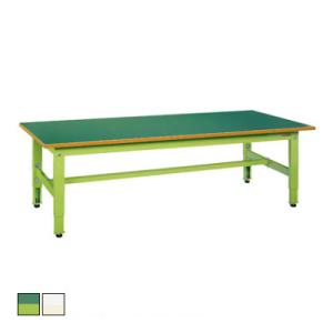 サカエ 低床用軽量高さ調整作業台TKK4タイプ TKK4-186 サカエリューム天板 幅1800×奥...