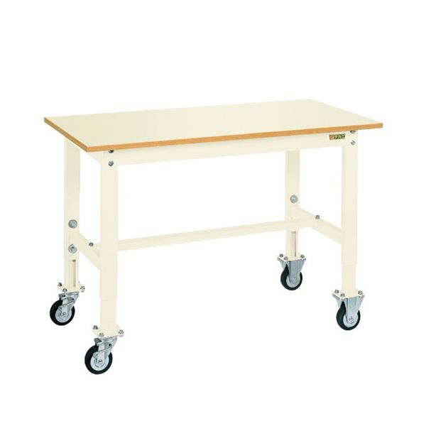 サカエ 軽量セル作業台 移動式作業台 高さ調節可能 均等耐荷重200kg ゴムキャスター 幅1200...