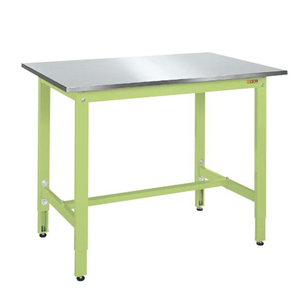 サカエ 軽量作業台 高さ調整可能 TKK8タイプ ステンレス天板仕様 TKK8-096SU4N 幅9...
