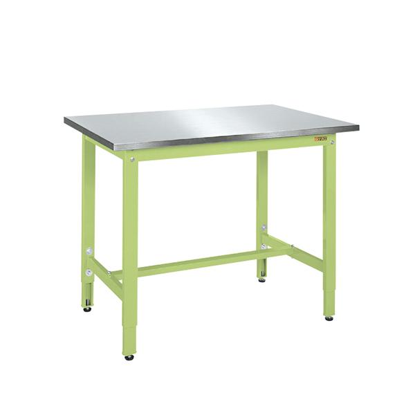 サカエ 軽量作業台 高さ調整可能 TKK8タイプ ステンレスカブセ天板 TKK8-187HCSU4 ...