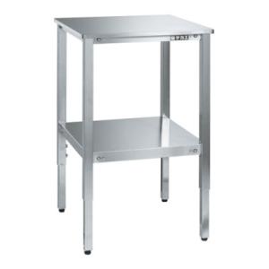 サカエ ステンレスサポートテーブル 高さ調整式タイプ SUS430 幅500×奥行500×高さ640...