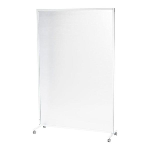 法人様限定 ポリカーボネートパーテーション キャスタータイプ 幅1200×奥行400×高さ1565m...