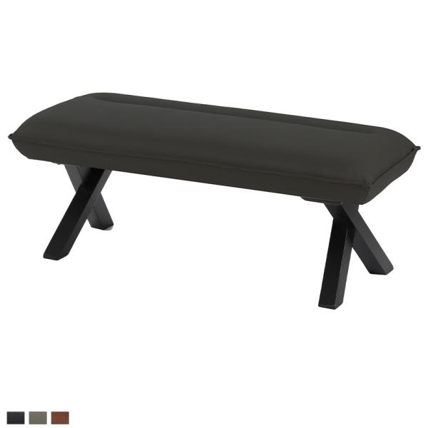 リビングダイニングベンチ ダイニングベンチ PVCレザー オシャレ モダン 幅1100×奥行440×...