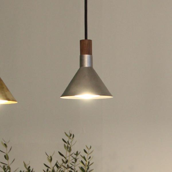 LED一体型 ペンダントライト エポカ アルミ 照明 LED 1灯 国産 レトロ アンティーク調 吊...