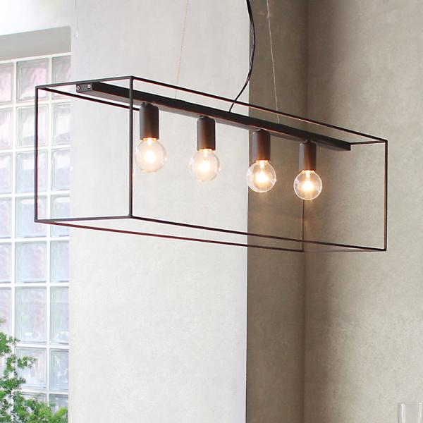 白熱電球付き ペンダントライト シェナーリオ W 4灯 LED対応 モダン シンプル 照明 吊り下げ...