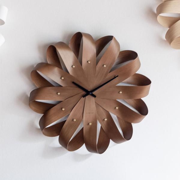 掛け時計 kazaguruma カザグルマ 秒針なし 静音 壁掛け 時計 ウォールクロック スイープ...