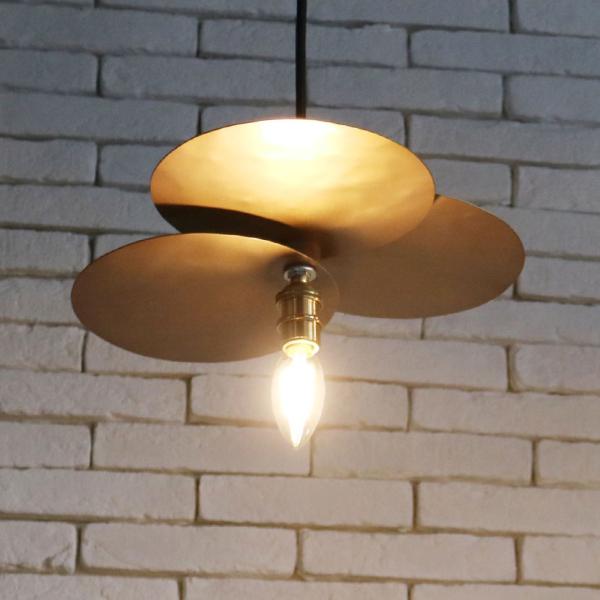 LED電球付き ペンダントライト フェリア3 アルミ 照明 天井照明 ヴィンテージ アンティーク オ...