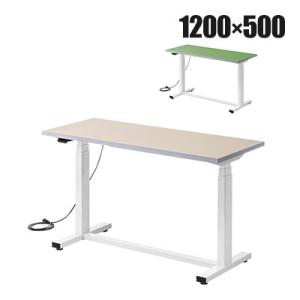 電動昇降作業台 静止荷重100kg スタンディングデスク パソコンデスク 作業台 塩ビシート天板 遠...