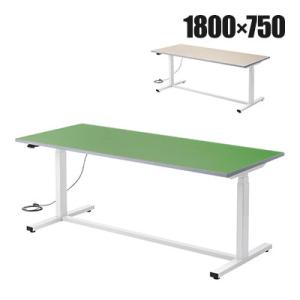 電動昇降作業台 静止荷重100kg スタンディングデスク パソコンデスク 作業台 塩ビシート天板 遠...