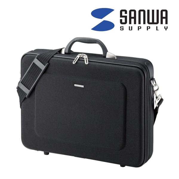 セミハードPCケース 15.6型ワイド シングル ブラック ポリエステル張り