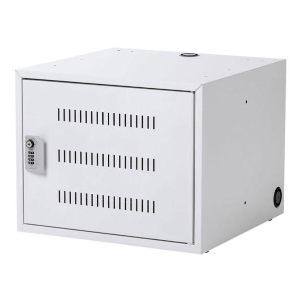 ノートパソコン収納キャビネット 鍵付き 情報セキュリティ 5台収納 スタッキング可 アジャスタ仕様 ...