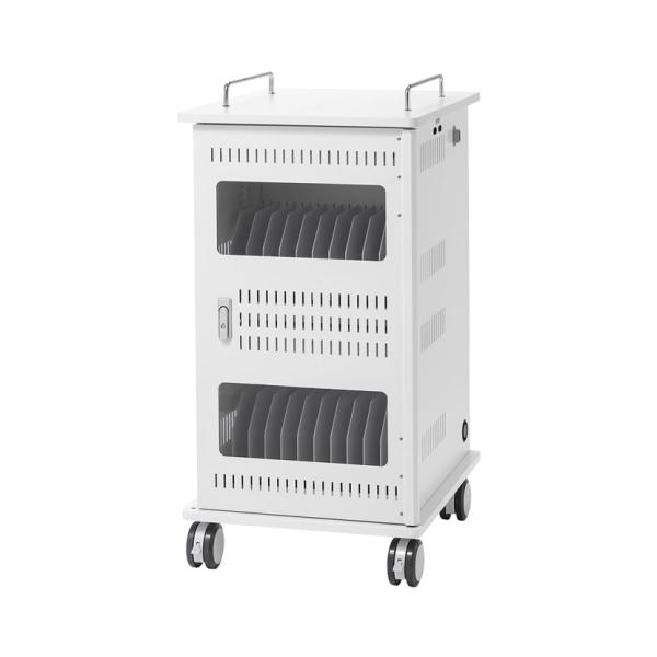 タブレット 充電保管庫 鍵付き 教材保管 22台収納 14型対応 充電器機収納可 キャスター仕様 幅...