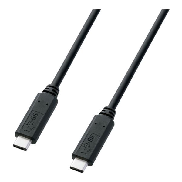 USB3.1Gen2TypeCケーブル 5A対応 1m・ブラック